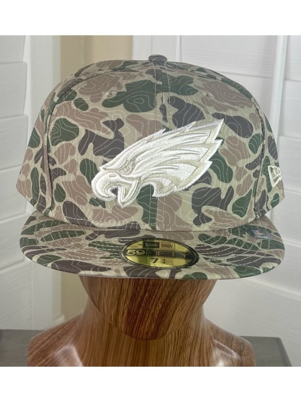 New Era 59Fifty NFL Philadelphia Eagles GEO Camo Fitted Hat Size 7 3/4 - NWT